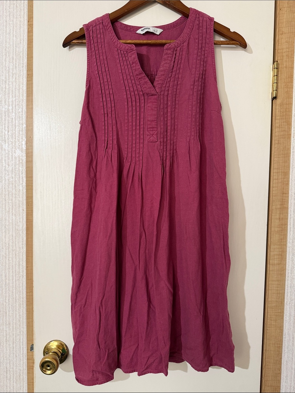 Sonoma Sleeveless Mini Dress in Berry Pink